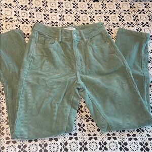 PacSun Teal Corduroy Pants